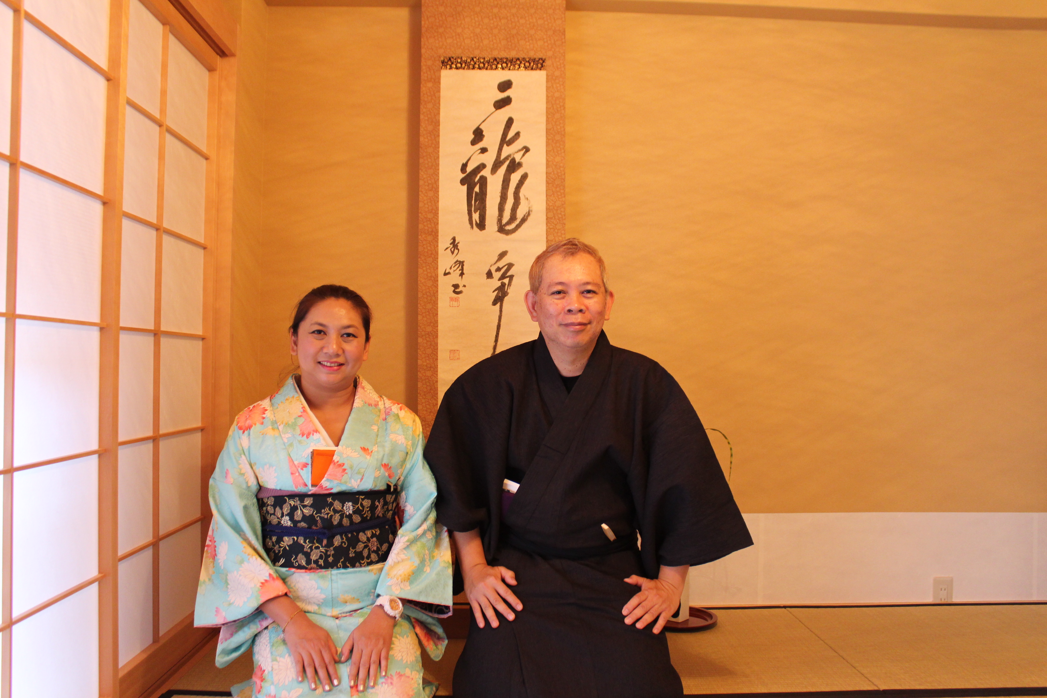 Private Tea Ceremony in Kimono & Okonomiyaki cooking